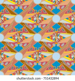 Abstract color seamless pattern for new background.