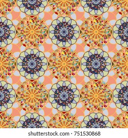 Abstract color seamless pattern for new background.
