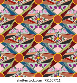 Abstract color seamless pattern for new background.