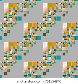 Abstract color seamless pattern for new background.