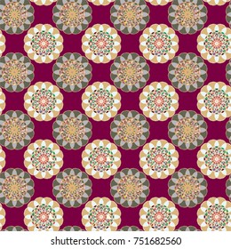 Abstract color seamless pattern for new background.
