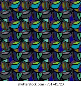Abstract color seamless pattern for new background.