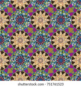Abstract color seamless pattern for new background.