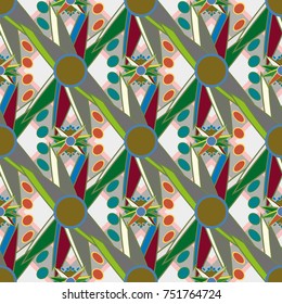 Abstract color seamless pattern for new background.