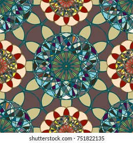 Abstract color seamless pattern for new background.