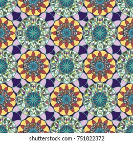 Abstract color seamless pattern for new background.