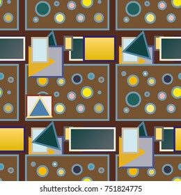 Abstract color seamless pattern for new background.