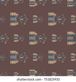 Abstract color seamless pattern for new background.