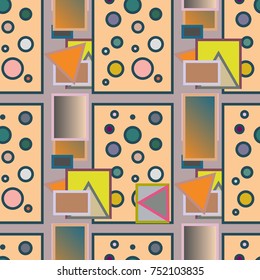 Abstract color seamless pattern for new background.