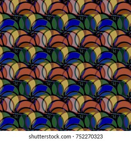 Abstract color seamless pattern for new background.