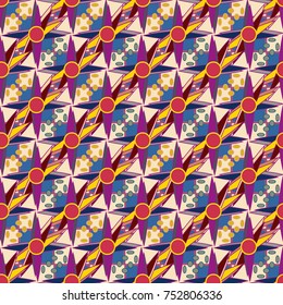 Abstract color seamless pattern for new background.