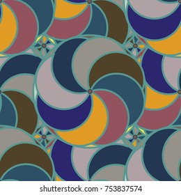 Abstract color seamless pattern for new background.