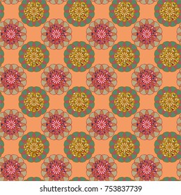 Abstract color seamless pattern for new background.