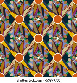 Abstract color seamless pattern for new background.