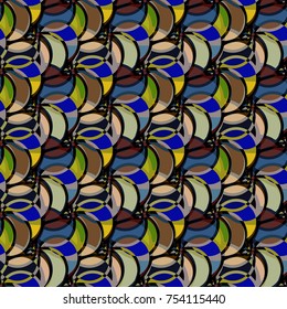 Abstract color seamless pattern for new background.