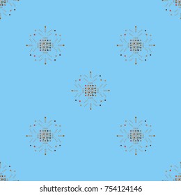Abstract color seamless pattern for new background.