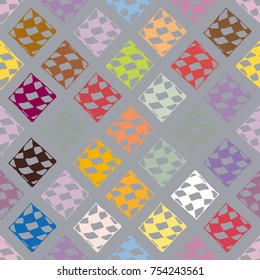 Abstract color seamless pattern for new background.