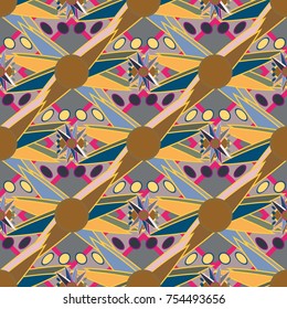Abstract color seamless pattern for new background.