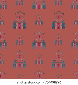 Abstract color seamless pattern for new background.