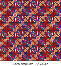 Abstract color seamless pattern for new background.