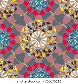 Abstract color seamless pattern for new background.