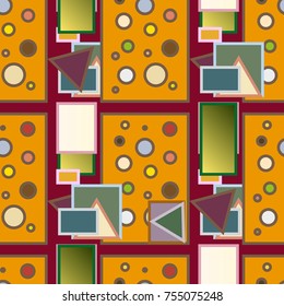 Abstract color seamless pattern for new background.