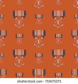 Abstract color seamless pattern for new background.