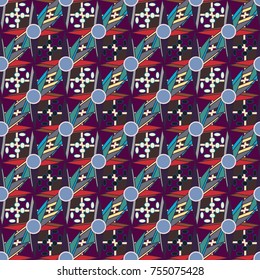 Abstract color seamless pattern for new background.