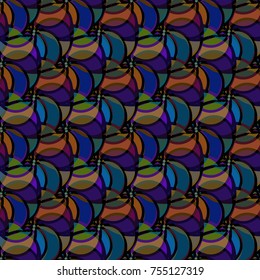 Abstract color seamless pattern for new background.