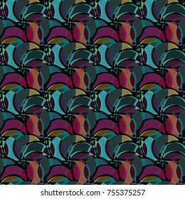 Abstract color seamless pattern for new background.
