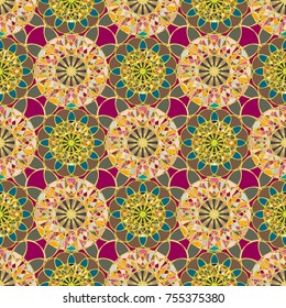 Abstract color seamless pattern for new background.