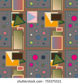 Abstract color seamless pattern for new background.