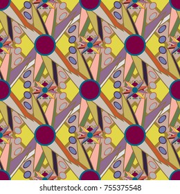 Abstract color seamless pattern for new background.