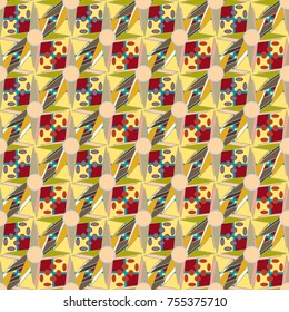 Abstract color seamless pattern for new background.