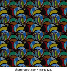 Abstract color seamless pattern for new background.