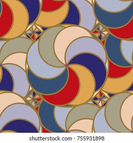 Abstract color seamless pattern for new background.