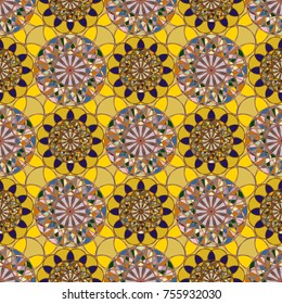 Abstract color seamless pattern for new background.