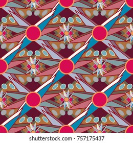 Abstract color seamless pattern for new background.