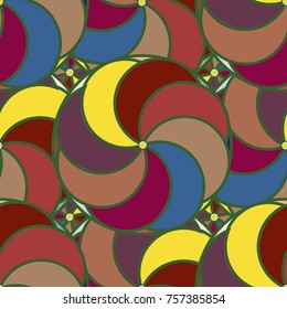 Abstract color seamless pattern for new background.