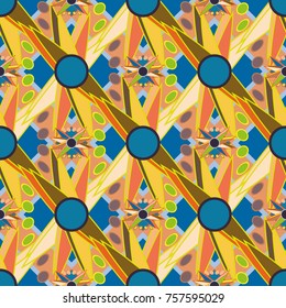 Abstract color seamless pattern for new background.