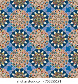 Abstract color seamless pattern for new background.