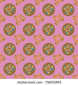 Abstract color seamless pattern for new background.