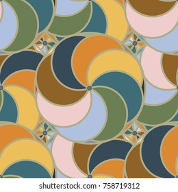 Abstract color seamless pattern for new background.