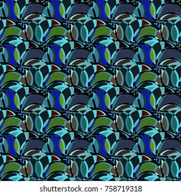 Abstract color seamless pattern for new background.