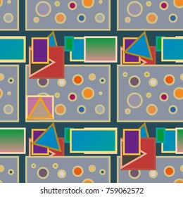 Abstract color seamless pattern for new background.