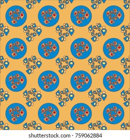 Abstract color seamless pattern for new background.