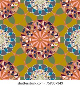 Abstract color seamless pattern for new background.