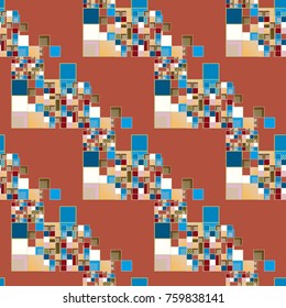 Abstract color seamless pattern for new background.