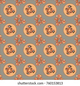 Abstract color seamless pattern for new background.
