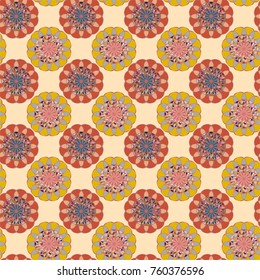 Abstract color seamless pattern for new background.